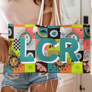 Personalized Bag, Weekender Bag, Custom Bag, Monogram Bag, Celestial Sun Moon, W